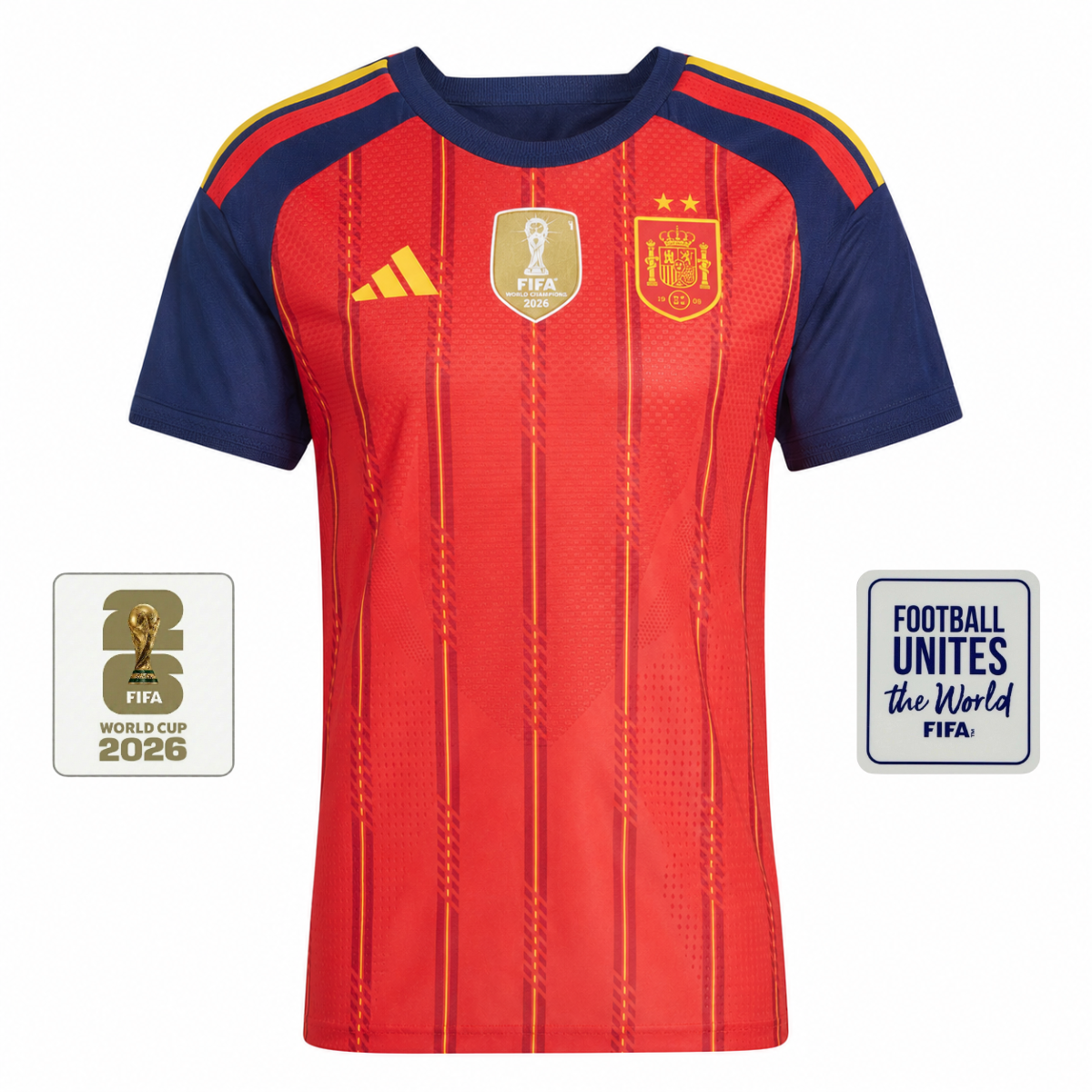 Jersey Spanish Home Women Player 2026 - World Champions