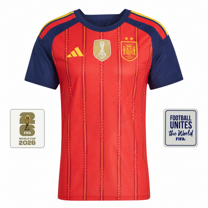 Jersey Spanish Home Women Player 2026 - World Champions